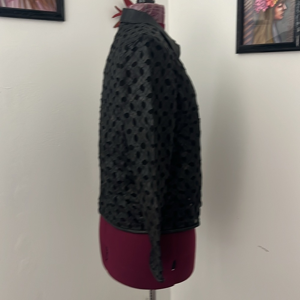 Real Leather Jacket, Mint Condition, Rhinestones,… - image 5